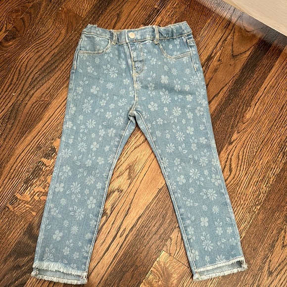 Quinta Floral Zip-Hem Skinny Jeans